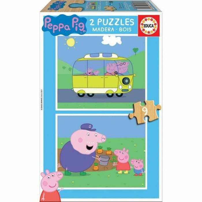 Puzzle Educa Peppa Pig (2 x 9 pcs)