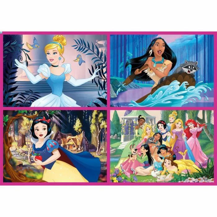 Set de 4 Puzzles Princesses Disney Educa 17637 380 Piezas 1
