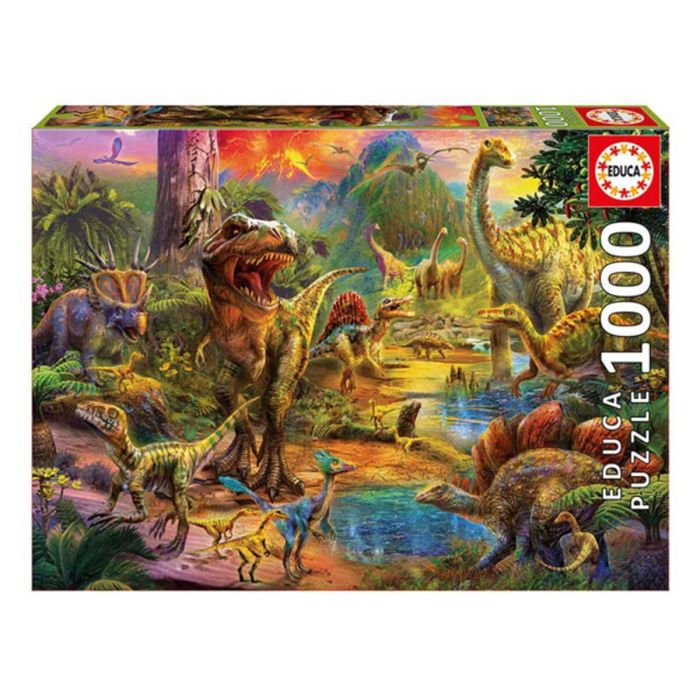 Puzzle Dinosaur Land Educa 17655 500 Piezas 1000 Piezas 68 x 48 cm