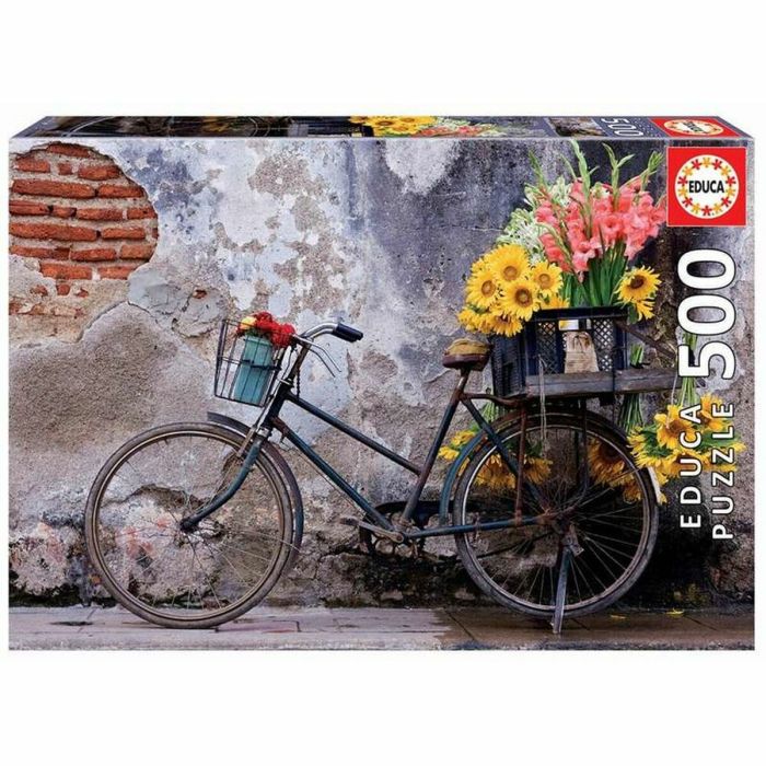 Puzzle 500 Bicicleta Con Flores 17988 Educa