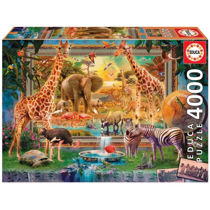 EDUCA - Puzzle - 4000 Savana cobra vida