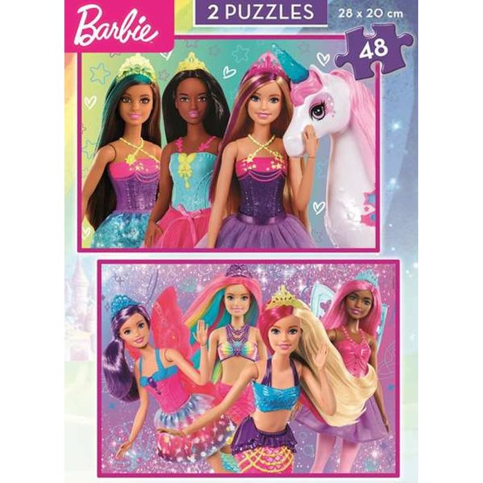 Puzzle Barbie 48 Piezas 2 Unidades 1