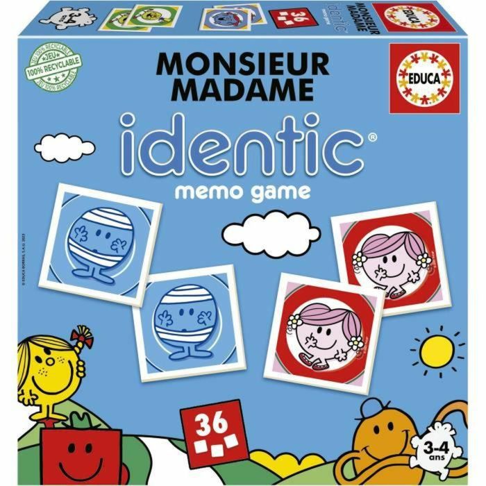 Juego Educativo Educa Monsieur Madame Identic (FR)