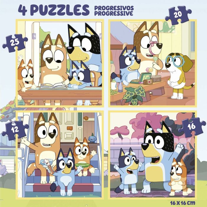 Set de 4 Puzzles Educa Bluey (1 unidad) 1