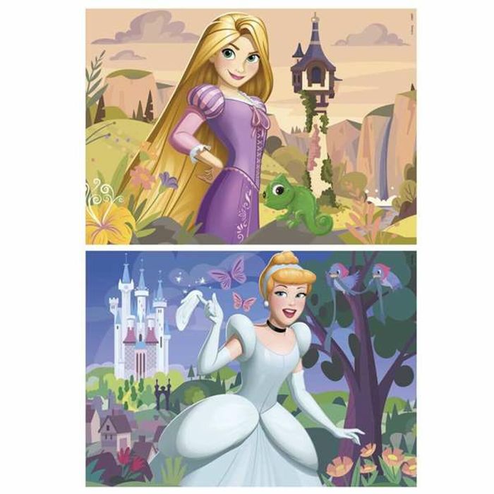 Set de 2 Puzzles Disney Princess Cinderella and Rapunzel 48 Piezas 2