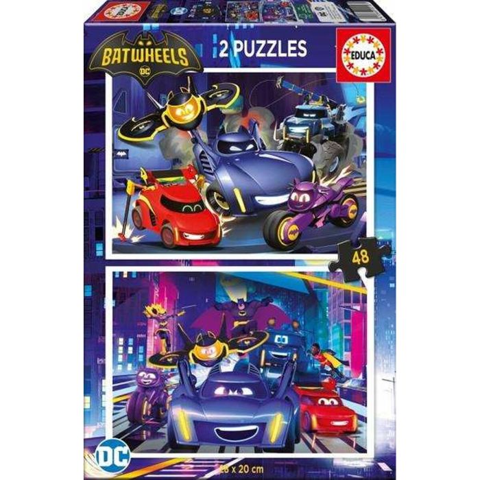 Set de 2 Puzzles Educa Batwheels