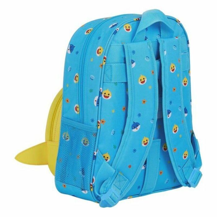 Mochila Infantil Baby Shark Azul claro 3