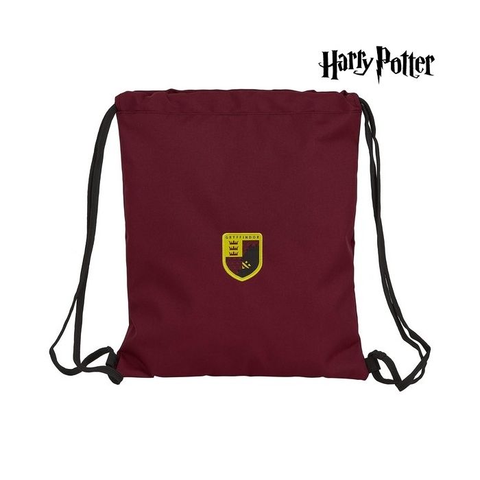 Bolsa Mochila con Cuerdas Harry Potter Negro Granate 3