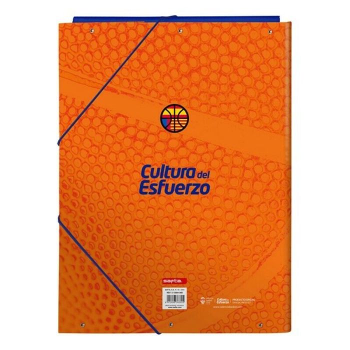 Carpeta Valencia Basket M068 Azul Naranja A4 1