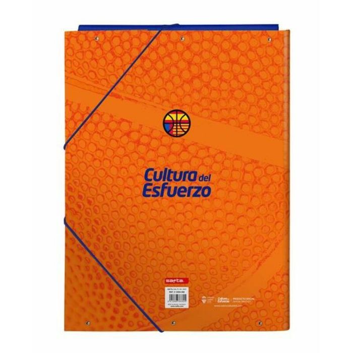 Carpeta Valencia Basket M068 Azul Naranja A4 2