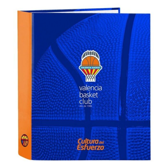 Carpeta f. 4 anillas lomo ancho valencia basket 27x33x6cm