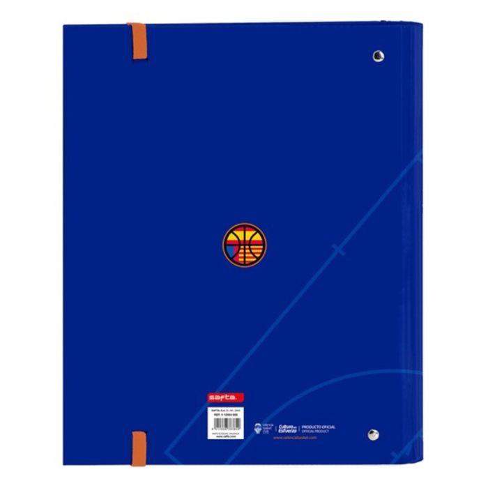 Carpeta de anillas Valencia Basket M666 Azul Naranja (27 x 32 x 3.5 cm) 1