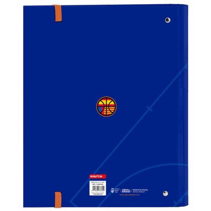 Carpeta de anillas Valencia Basket M666 Azul Naranja (27 x 32 x 3.5 cm) 2