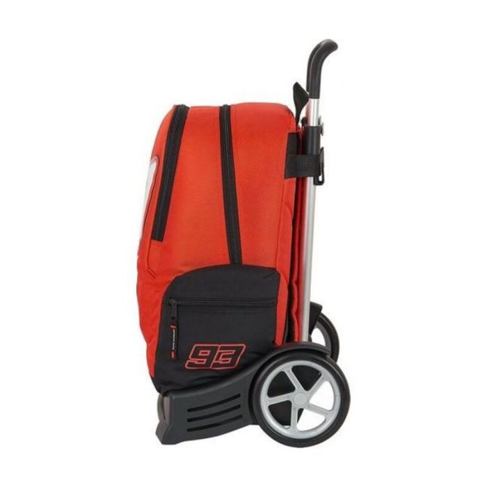 Mochila Escolar con Ruedas Evolution Marc Marquez Negro Rojo 3 Mochila Escolar con Ruedas Evolution Marc Marquez Negro Rojo 3