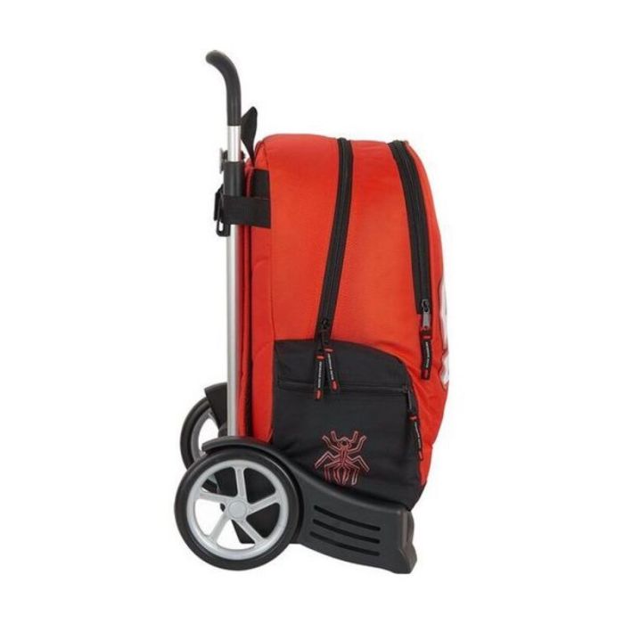 Mochila Escolar con Ruedas Evolution Marc Marquez Negro Rojo 2 Mochila Escolar con Ruedas Evolution Marc Marquez Negro Rojo 2