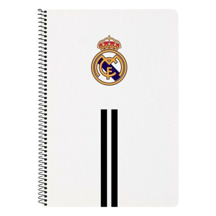 Libreta de Anillas Real Madrid C.F. M066 Negro Blanco A4 1