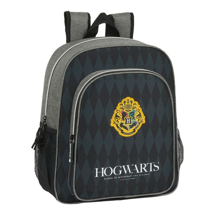 Mochila Escolar Hogwarts Harry Potter Hogwarts Negro Gris 12 L