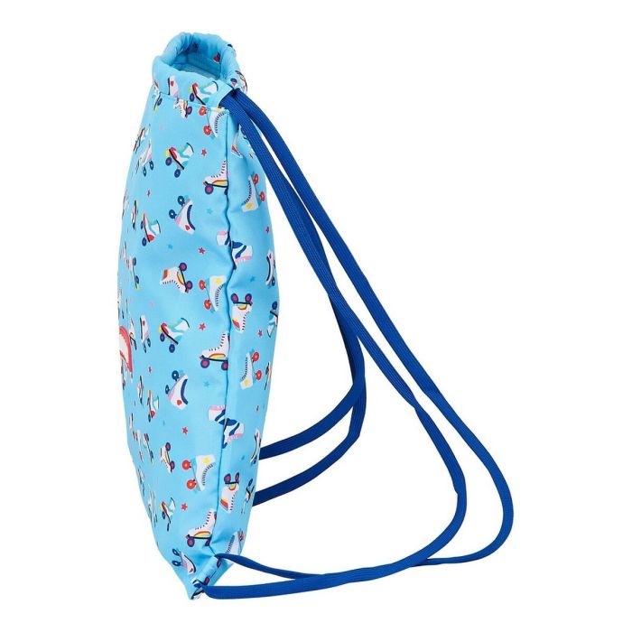 Bolsa Mochila con Cuerdas Rollers Moos M196 Azul claro Multicolor 2