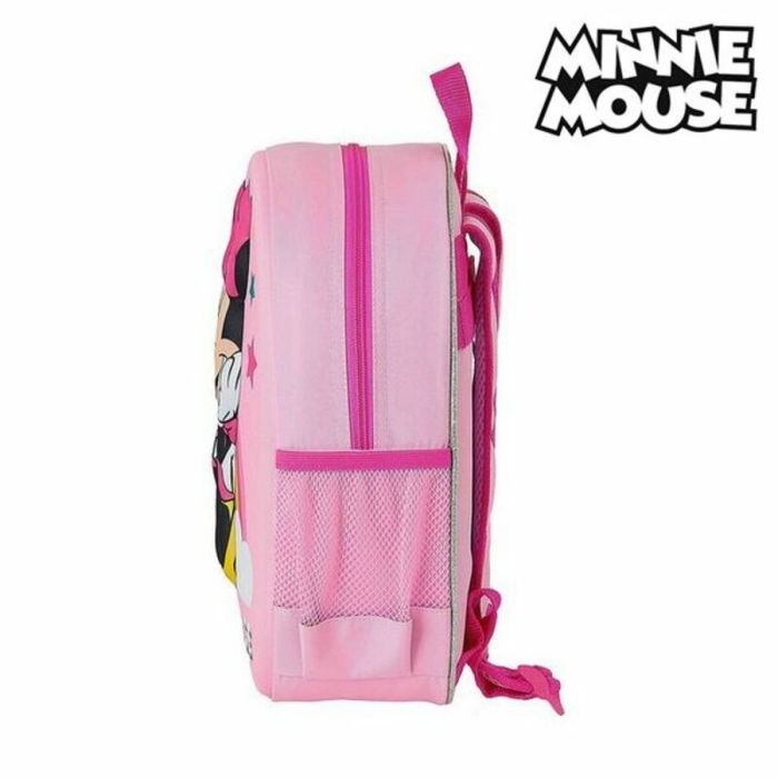 Mochila Infantil 3D Minnie Mouse M890 Rosa 2