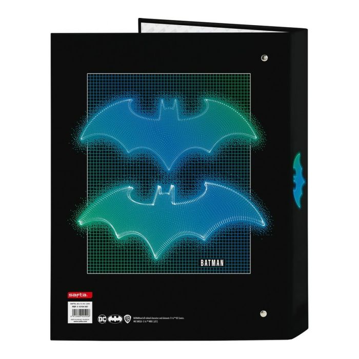 Carpeta de anillas Batman Bat-Tech Negro A4 (26.5 x 33 x 4 cm) 1