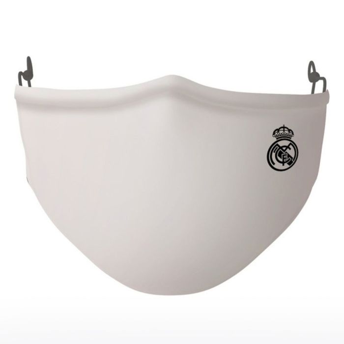 Mascarilla Higiénica de Tela Reutilizable Real Madrid C.F. SF430915 Blanco