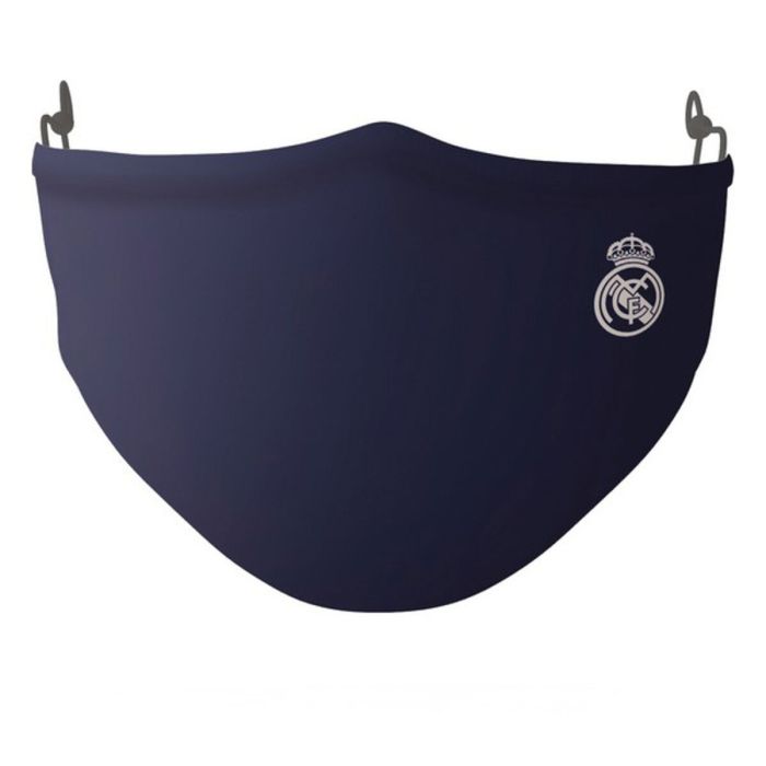 Mascarilla Higiénica de Tela Reutilizable Real Madrid C.F. Adulto Azul
