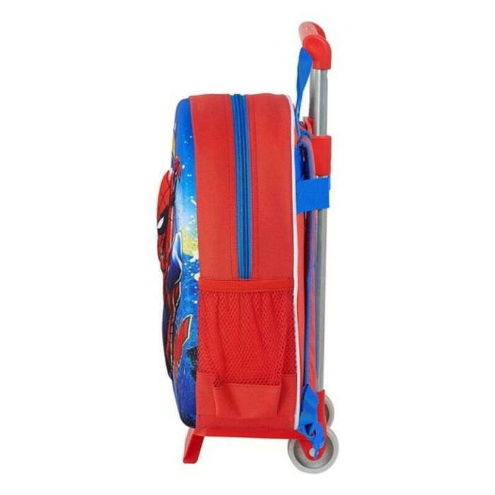 Mochila Escolar 3D con Ruedas Spiderman M020H Rojo Azul 27 x 32 x 10 cm 2 Mochila Escolar 3D con Ruedas Spiderman M020H Rojo Azul 27 x 32 x 10 cm 2