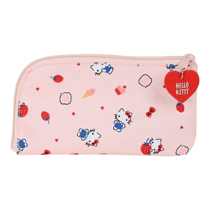 Estuche Escolar Hello Kitty Happiness Girl Rosa Blanco (23 x 11 x 1 cm) 1