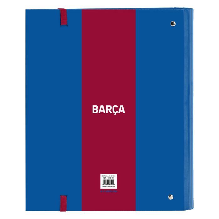 Carpeta de anillas F.C. Barcelona M666 A4 Granate Azul marino 27 x 32 x 3.5 cm 1