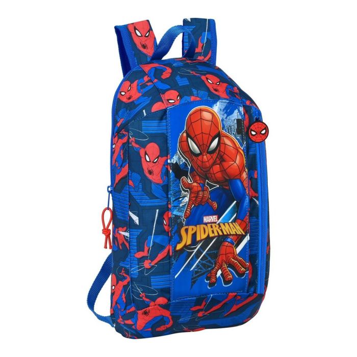 Mochila Casual Spider-Man Great power Azul Rojo 22 x 39 x 10 cm