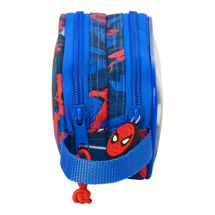 Estuche Escolar Spiderman Great power Rojo Azul 21 x 8 x 6 cm 2