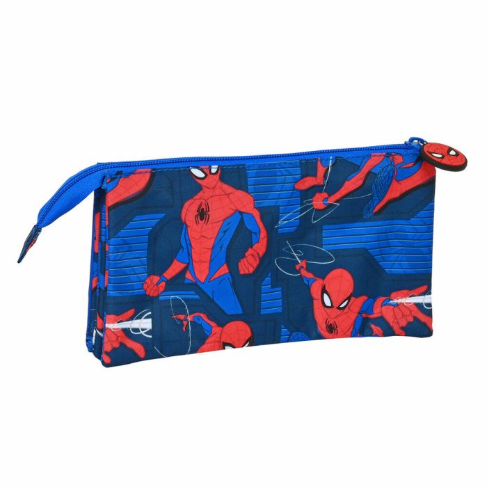Estuche Escolar Spiderman Azul (22 x 3 x 12 cm) 2
