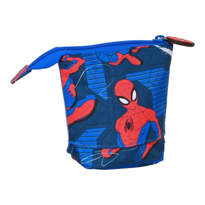 Estuche Cubilete Spider-Man Great power Azul Rojo 8 x 19 x 6 cm 4