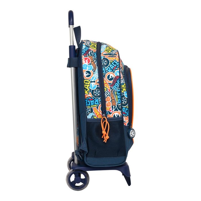 Mochila Escolar con Ruedas Hot Wheels Challenge Azul marino (32 x 42 x 14 cm) 1