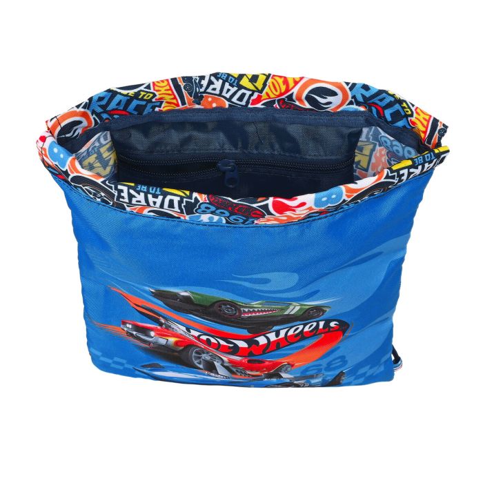 Bolsa Mochila con Cuerdas Hot Wheels Challenge Multicolor Azul marino (26 x 34 x 1 cm) 3