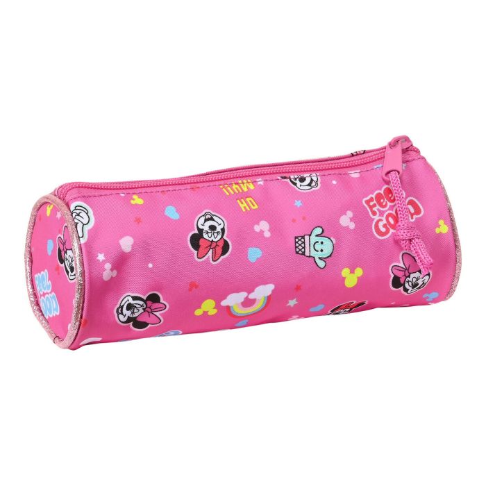 Estuche Escolar Cilíndrico Minnie Mouse Lucky 20 x 7 x 7 cm Rosa 2 Estuche Escolar Cilíndrico Minnie Mouse Lucky 20 x 7 x 7 cm Rosa 2