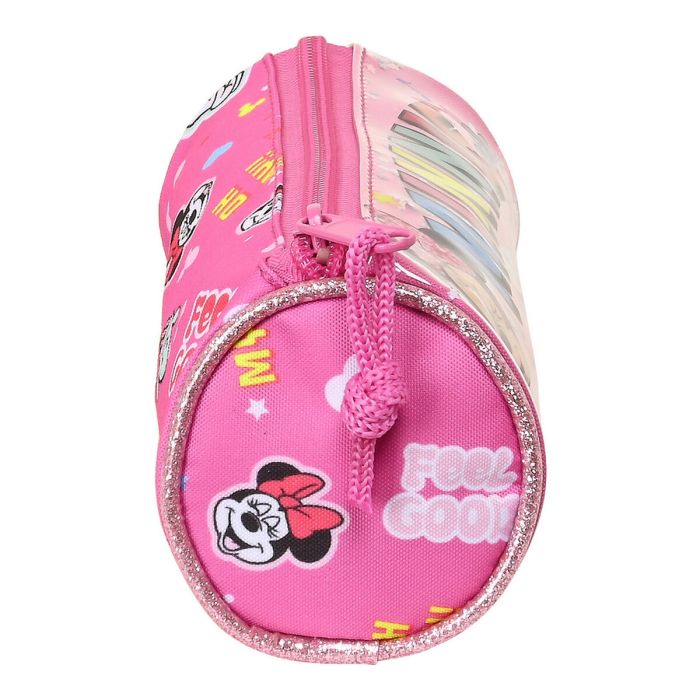 Estuche Escolar Cilíndrico Minnie Mouse Lucky 20 x 7 x 7 cm Rosa 1 Estuche Escolar Cilíndrico Minnie Mouse Lucky 20 x 7 x 7 cm Rosa 1