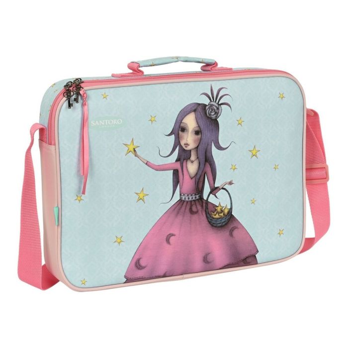 Cartera Escolar Santoro Estella Rosa Verde Claro 38 x 28 x 6 cm Cartera Escolar Santoro Estella Rosa Verde Claro 38 x 28 x 6 cm