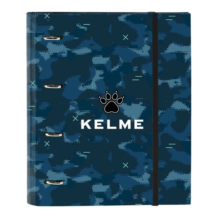 Carpeta de anillas Kelme Break A4 Negro Azul marino (35 mm)