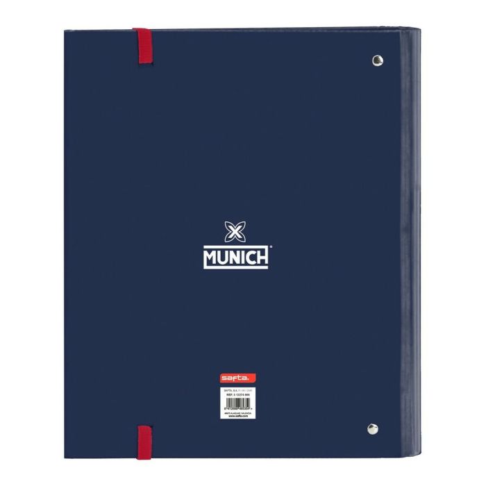 Carpeta de anillas Munich Storm Azul marino A4 (27 x 32 x 3.5 cm) (35 mm) 1