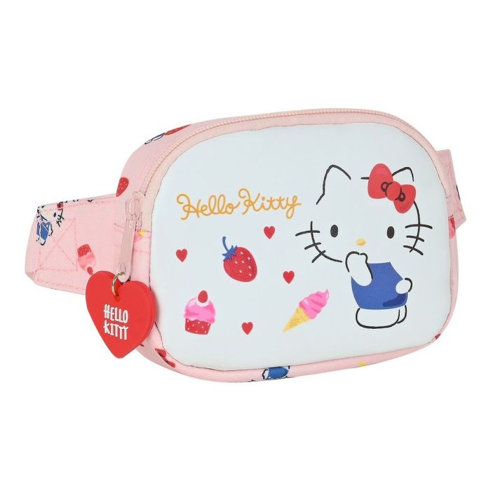 Riñonera Hello Kitty Happiness girl Rosa Blanco (14 x 11 x 4 cm) Riñonera Hello Kitty Happiness girl Rosa Blanco (14 x 11 x 4 cm)