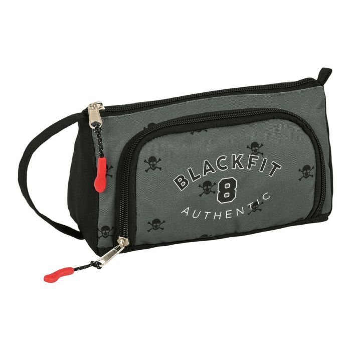 Estuche Escolar BlackFit8 Skull Negro Gris 20 x 11 x 8.5 cm (32 Piezas) Estuche Escolar BlackFit8 Skull Negro Gris 20 x 11 x 8.5 cm (32 Piezas)