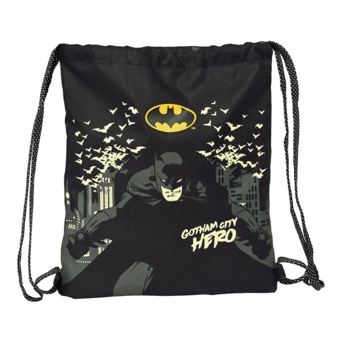 Bolsa Mochila con Cuerdas Batman Hero Negro (35 x 40 x 1 cm) 3