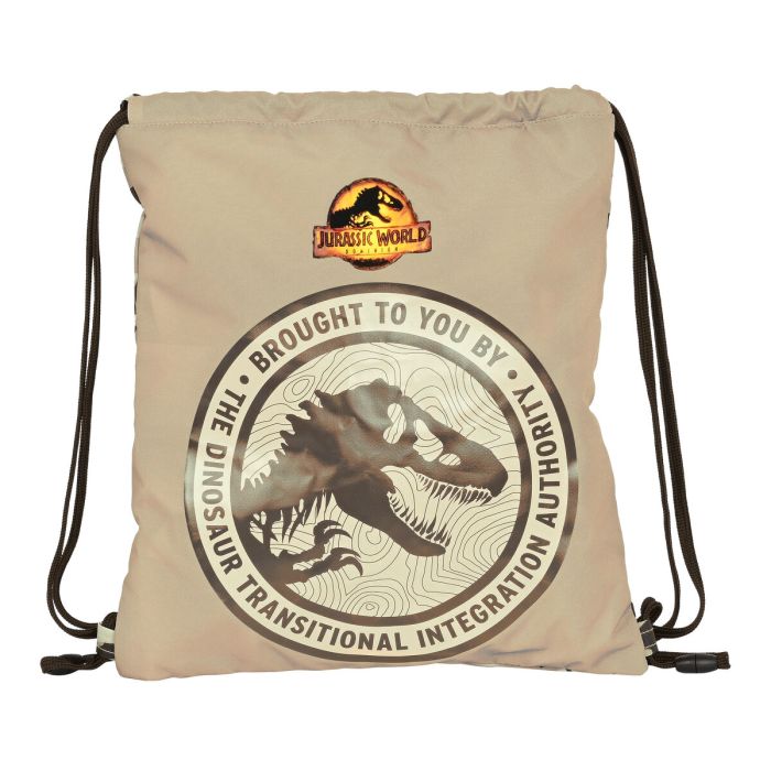 Bolsa Mochila con Cuerdas Jurassic World Dominion Marrón (35 x 40 x 1 cm)