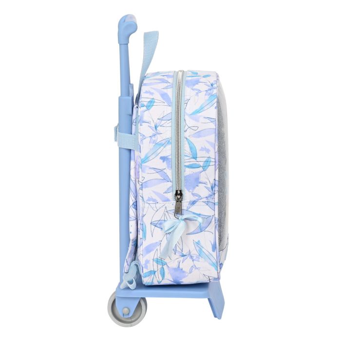 Mochila Escolar con Ruedas Plateado Azul Blanco 1 Mochila Escolar con Ruedas Plateado Azul Blanco 1