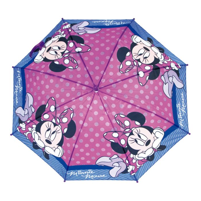 Paraguas Automático Minnie Mouse Lucky Rosa (Ø 84 cm) 2