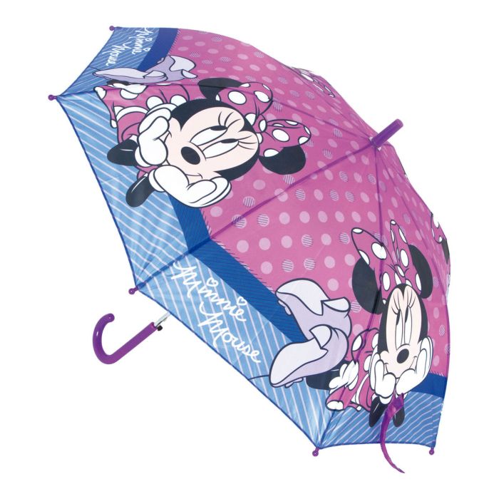Paraguas Automático Minnie Mouse Lucky Rosa (Ø 84 cm) 1