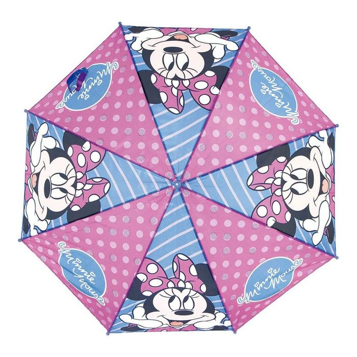 Paraguas Automático Minnie Mouse Lucky Azul Rosa (Ø 84 cm) 1