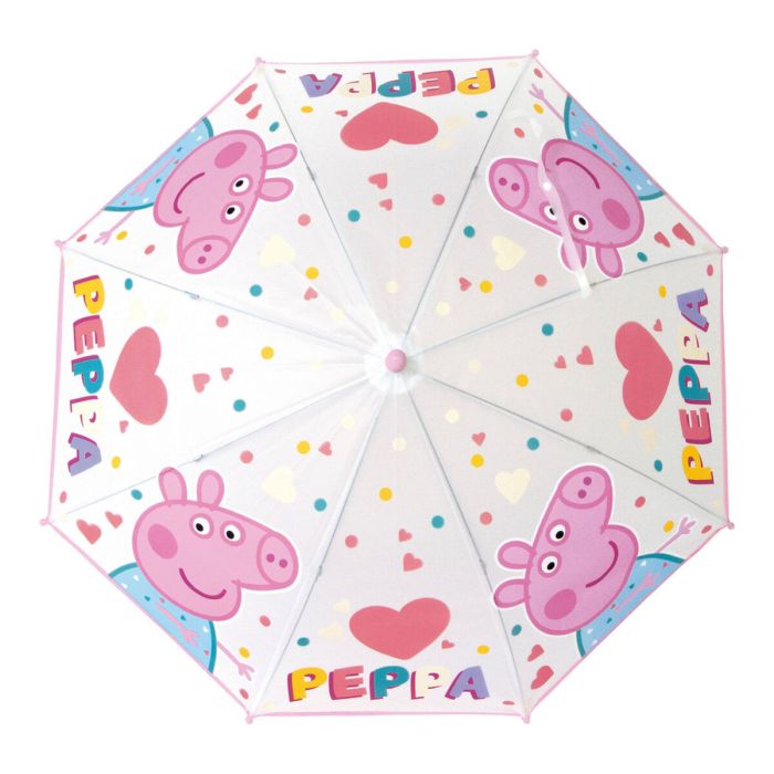 Paraguas Peppa Pig Having fun Rosa claro (Ø 80 cm) 1