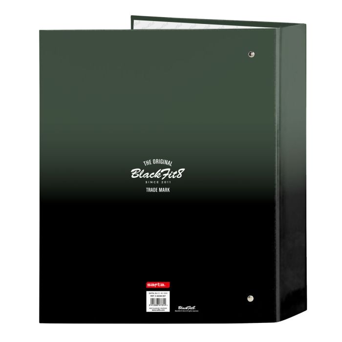 Carpeta de anillas BlackFit8 Gradient Negro Verde militar A4 (27 x 33 x 6 cm) 1